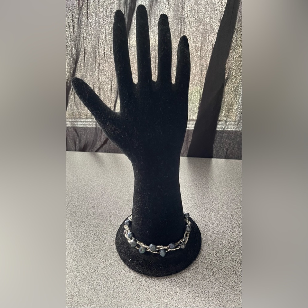 Silver & Blue Bracelet
